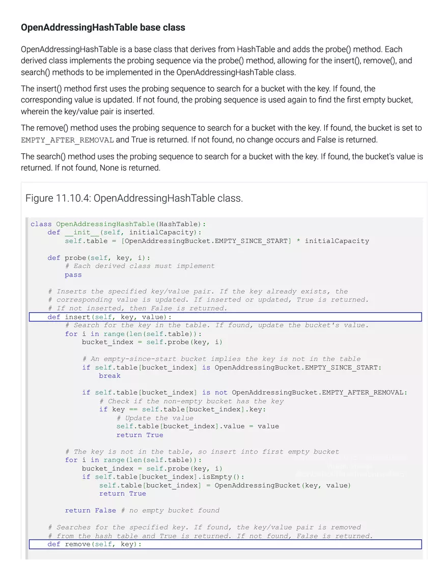 11.1 Hash Tables - Page 44