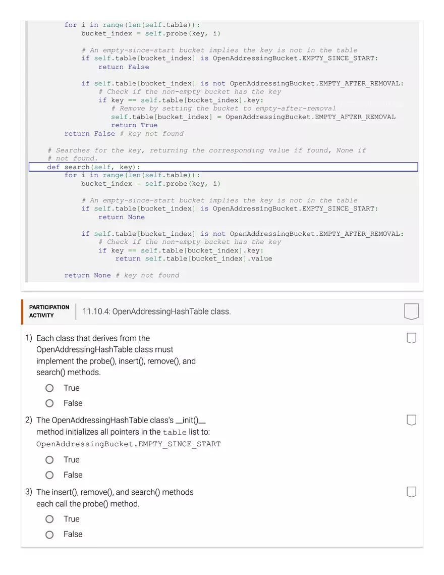 11.1 Hash Tables - Page 45