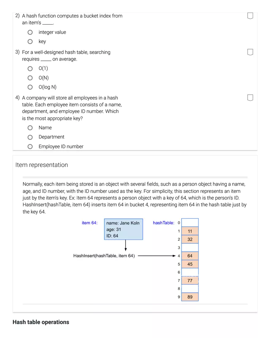 11.1 Hash Tables - Page 2