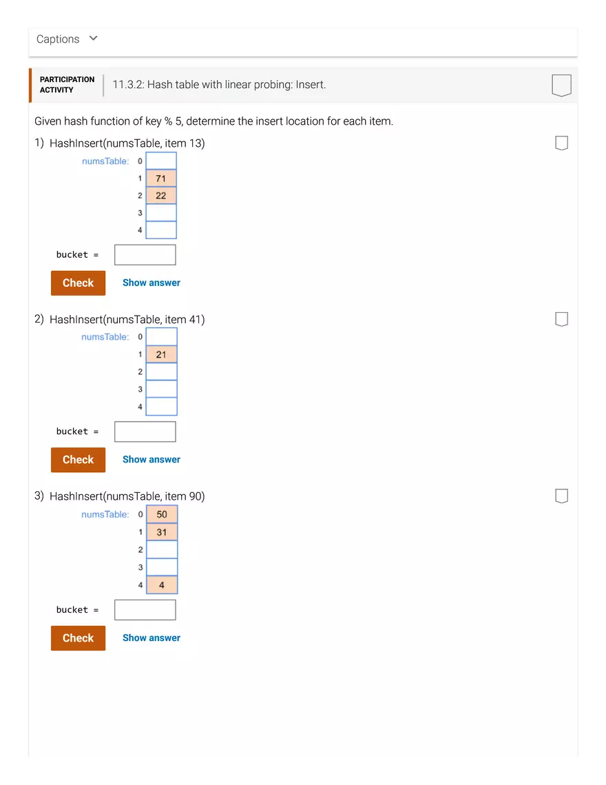 11.1 Hash Tables - Page 3