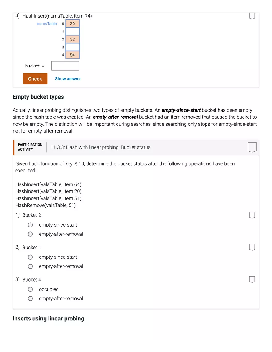 11.1 Hash Tables - Page 4
