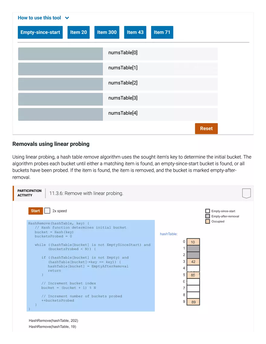 11.1 Hash Tables - Page 6