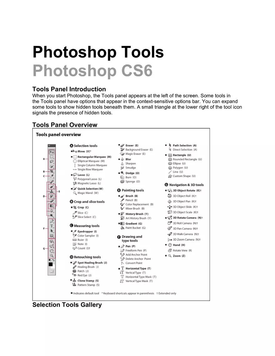 Photoshop Tools - Page 1