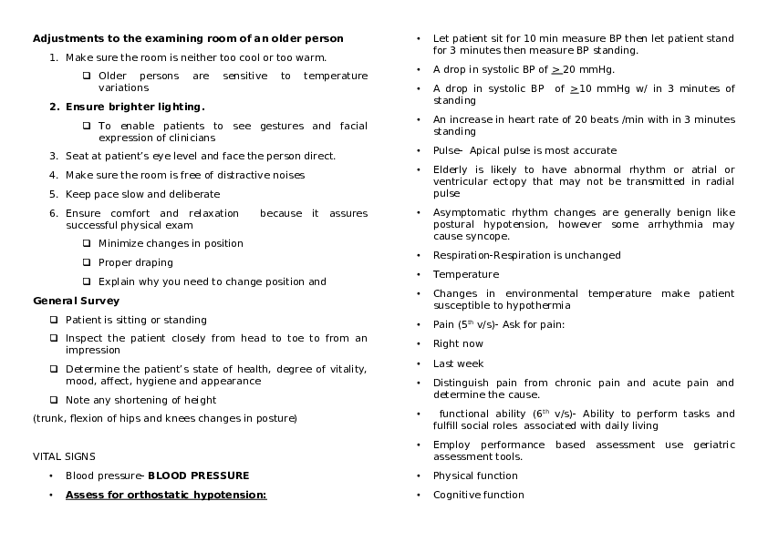 Techniques in Conducting an Assessment of Older Adults - Page 19