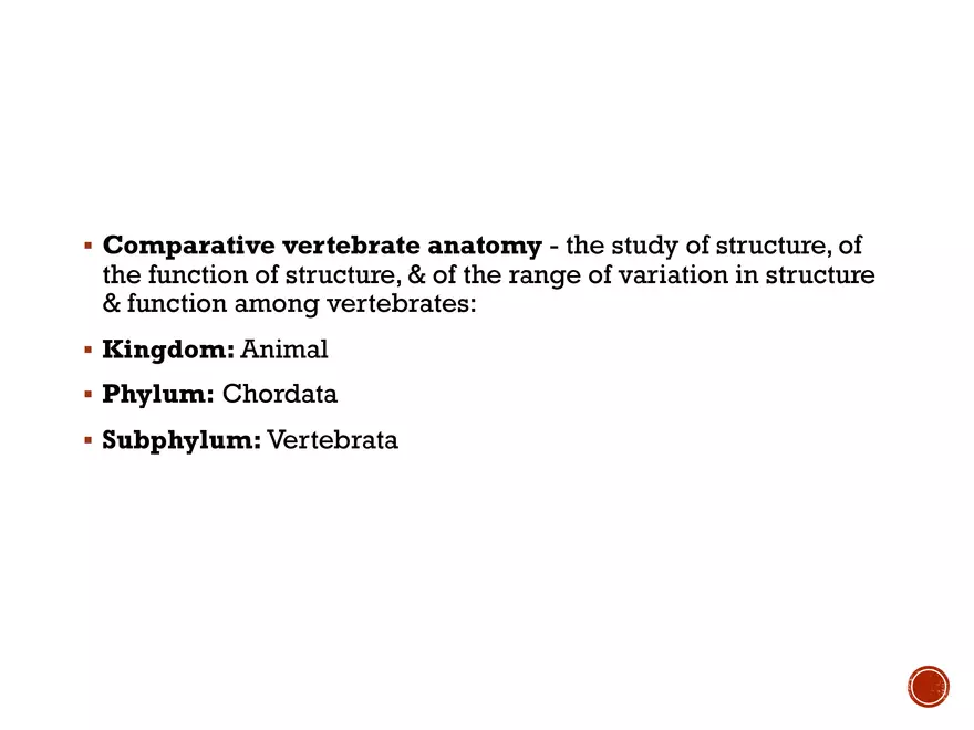 Comparative Anatomy - Chordate Origins and Phylogeny - Page 2