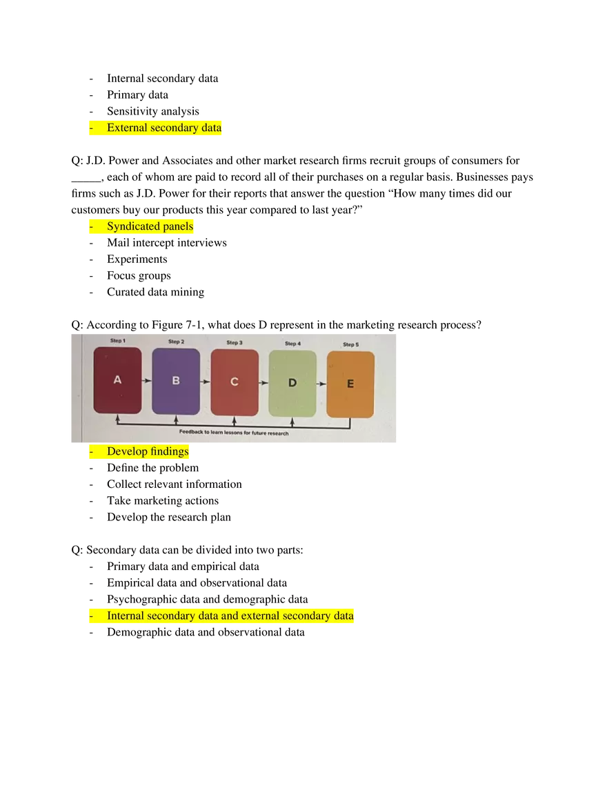 Marketing Fundamentals Midterm Answer Key Part 3 - Page 10