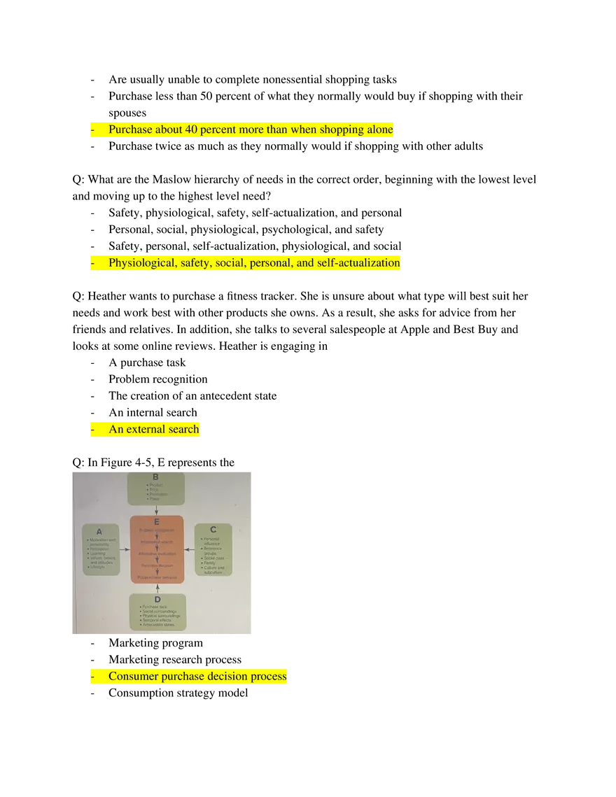 Marketing Fundamentals Midterm Answer Key Part 3 - Page 3