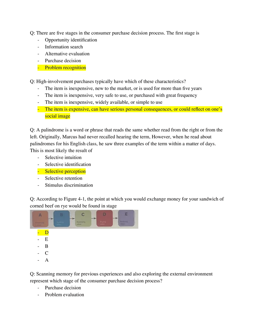 Marketing Fundamentals Midterm Answer Key Part 3 - Page 4