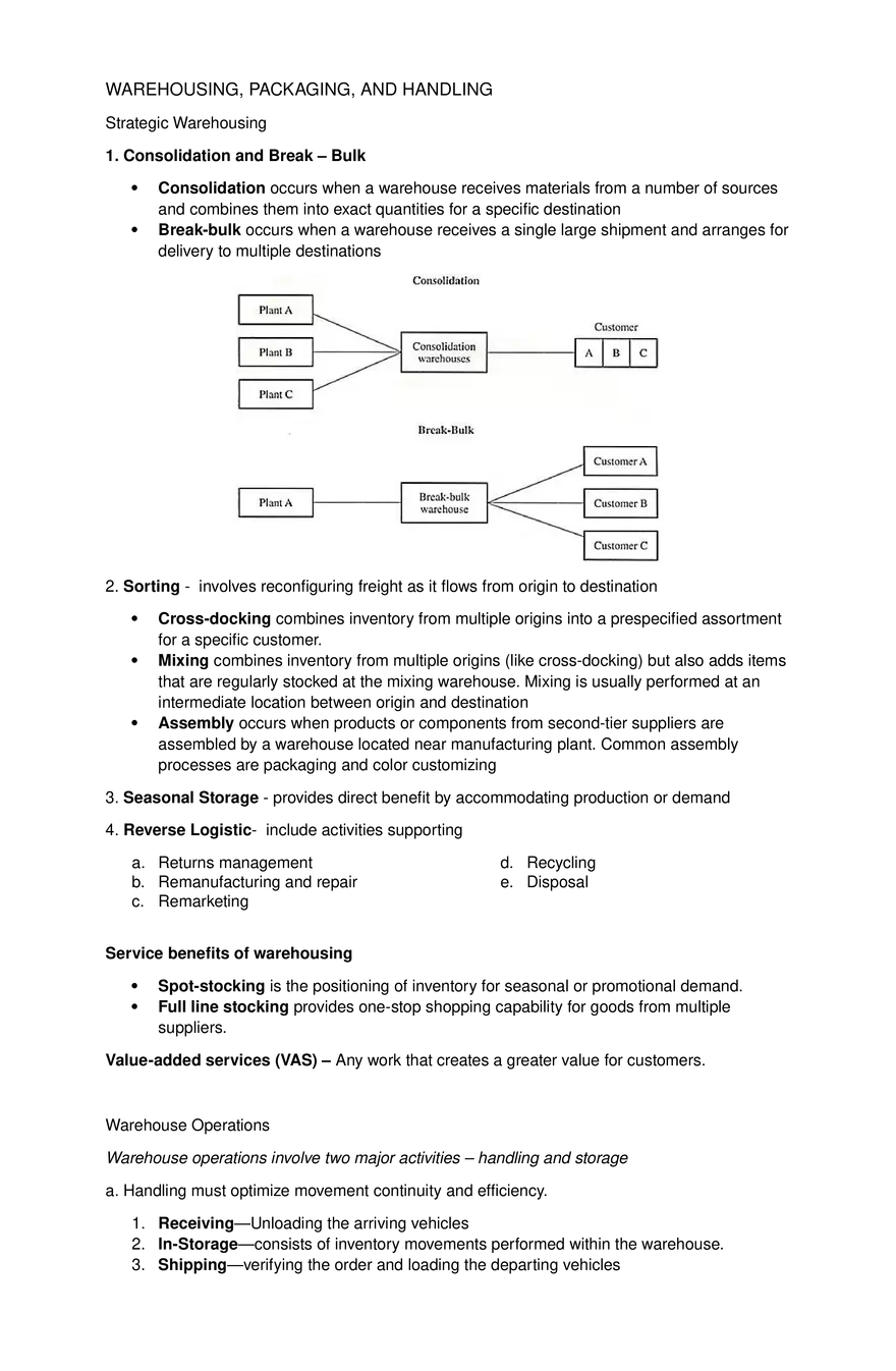 Fundamentals of Warehousing, Packaging, and Material Handling - Page 1