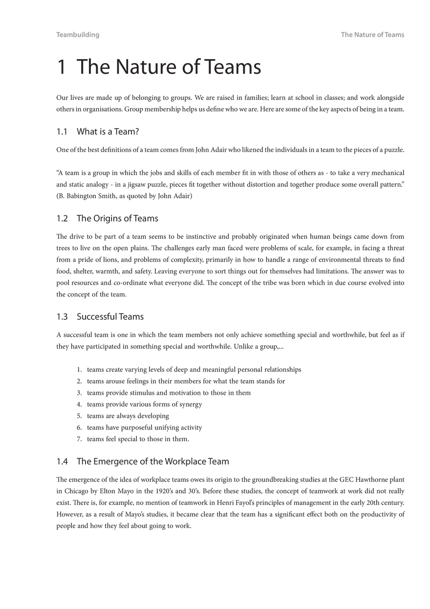 Introduction to Teambuilding 1 - Page 2