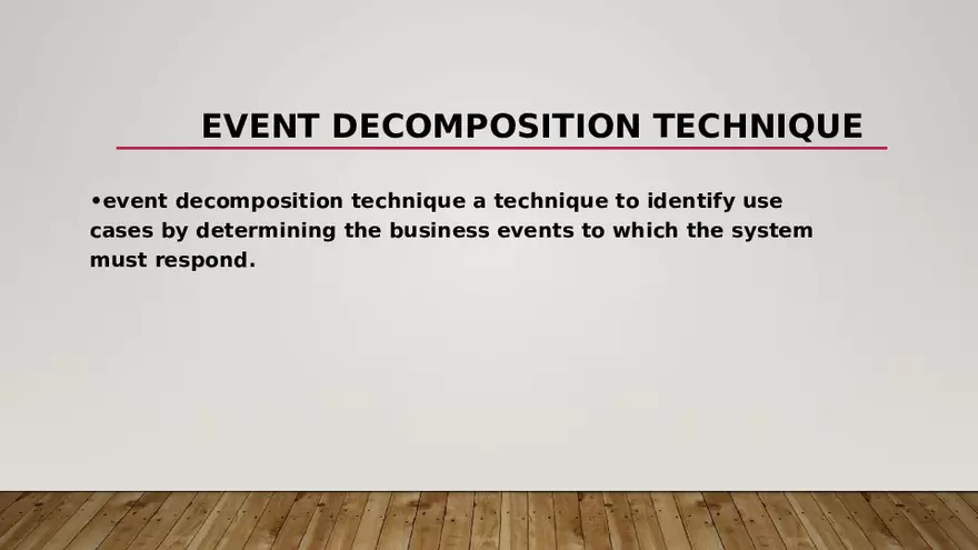 Use Cases and Event Decomposition - Page 9