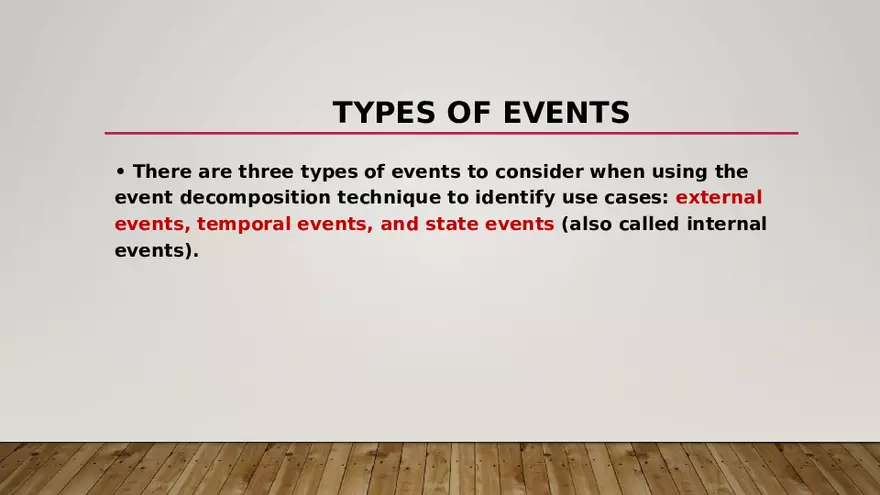 Use Cases and Event Decomposition - Page 11