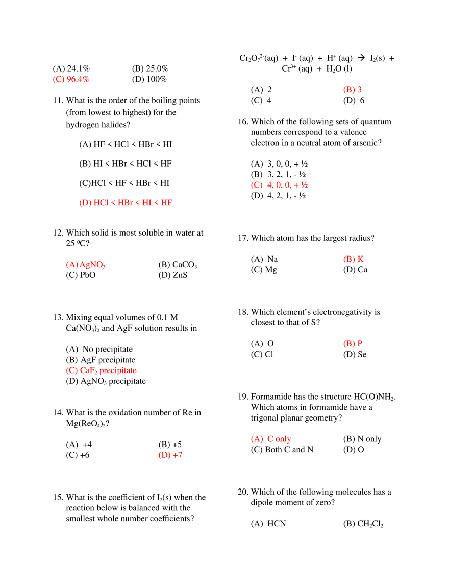 Short ACS Practice Test - Page 2