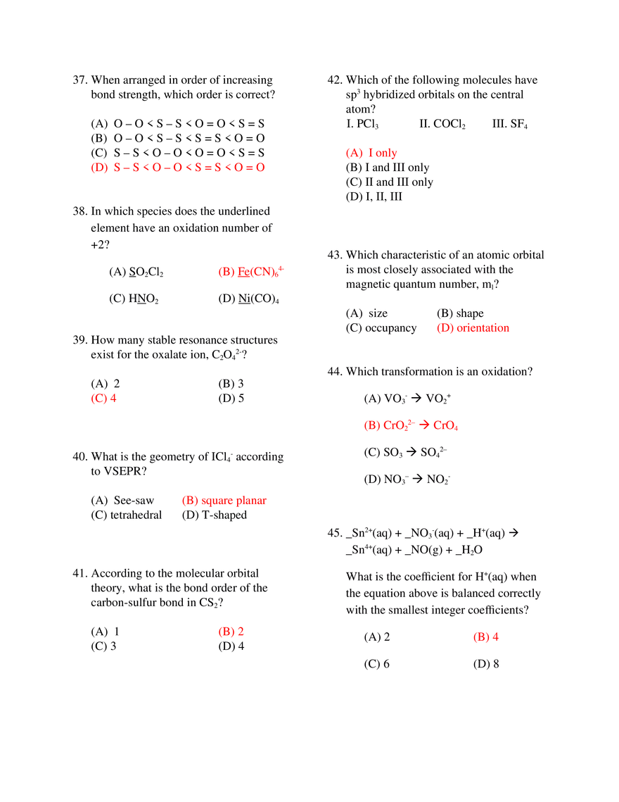 Short ACS Practice Test - Page 5