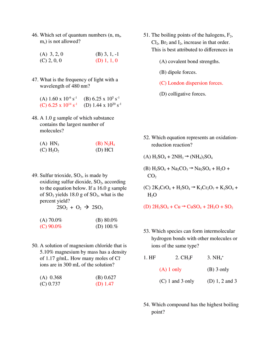 Short ACS Practice Test - Page 6