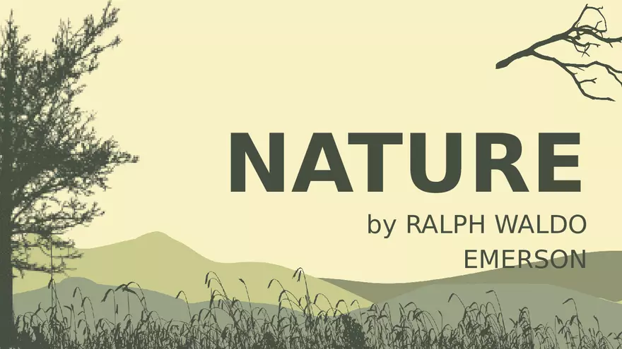Nature by Ralph Waldo Emerson Lecture Part 1 - Page 2