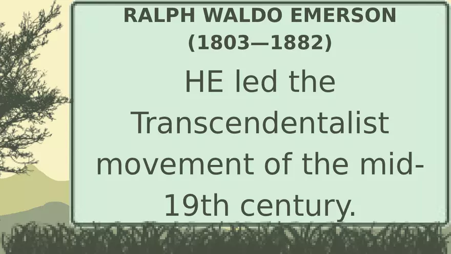 Nature by Ralph Waldo Emerson Lecture Part 1 - Page 6