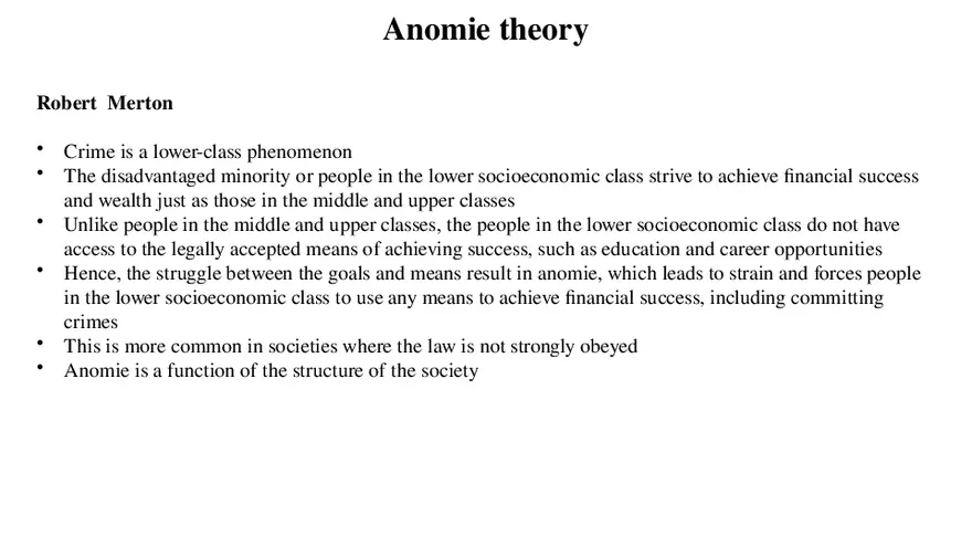 Theories of Crime Unit 3 Part 3 - Page 6
