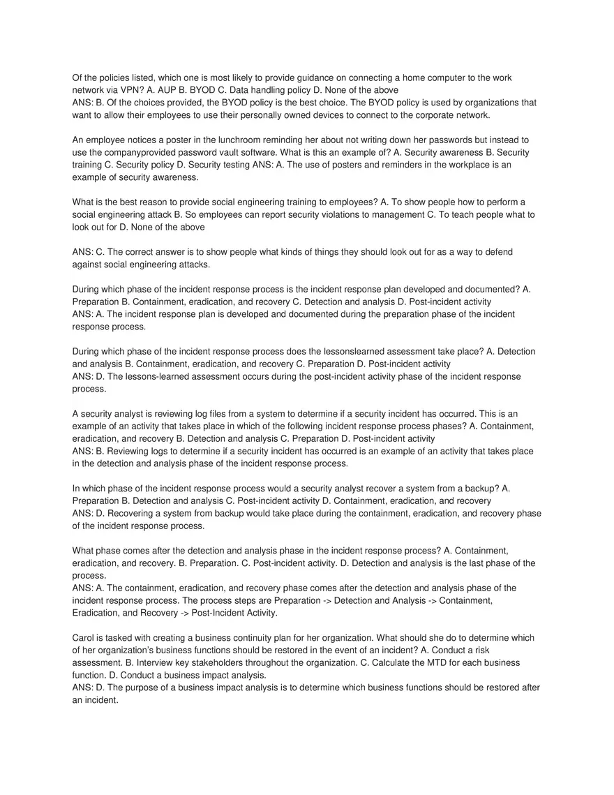 Cybersecurity Principles and Networking Fundamentals (Answer Key) Part 4 - Page 3