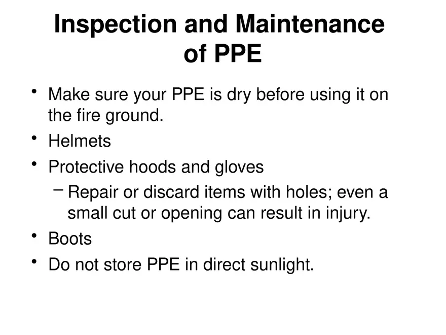 Chapter 3 Personal Protective Equipment Part 3 - Page 10