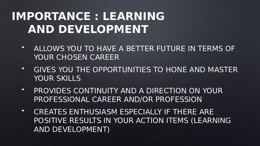 Professional Development - Taking Charge of Your Learning and Growth - Page 7