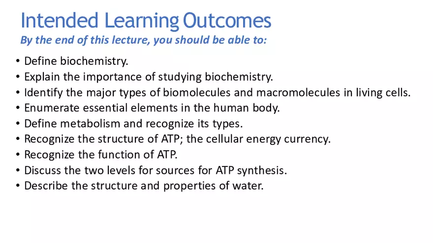 Define Biochemistry - Page 1