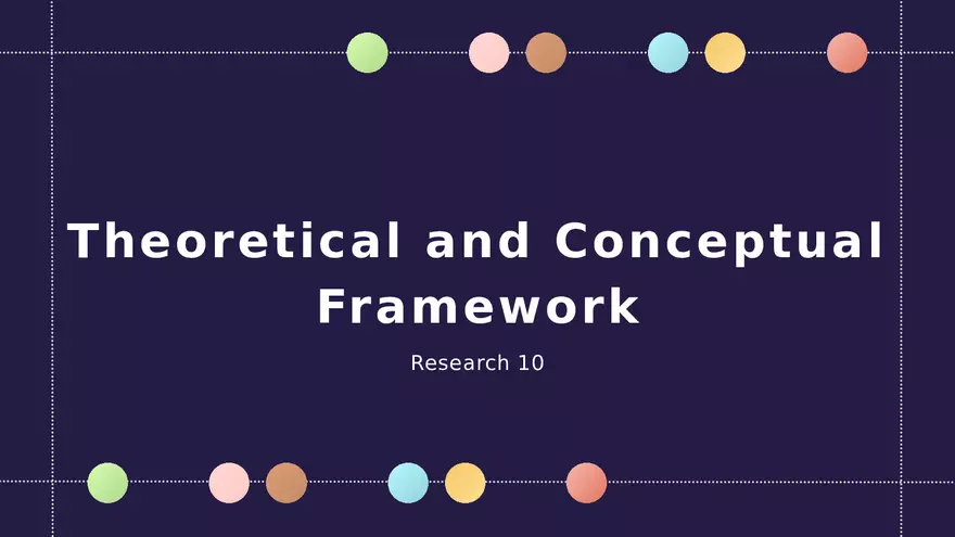Theoretical and Conceptual Framework Research 1 - Page 1