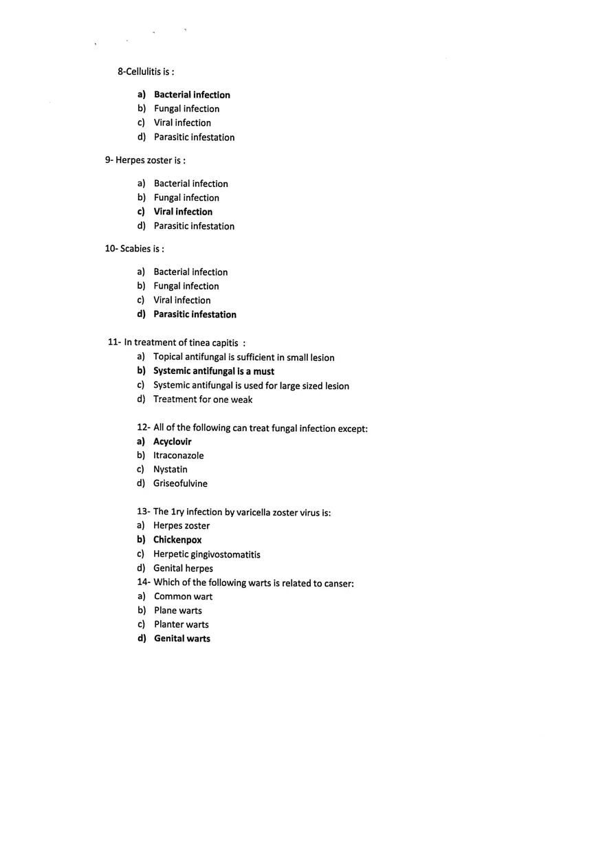 Common Dermatological Disorders and Their Characteristics - Page 2
