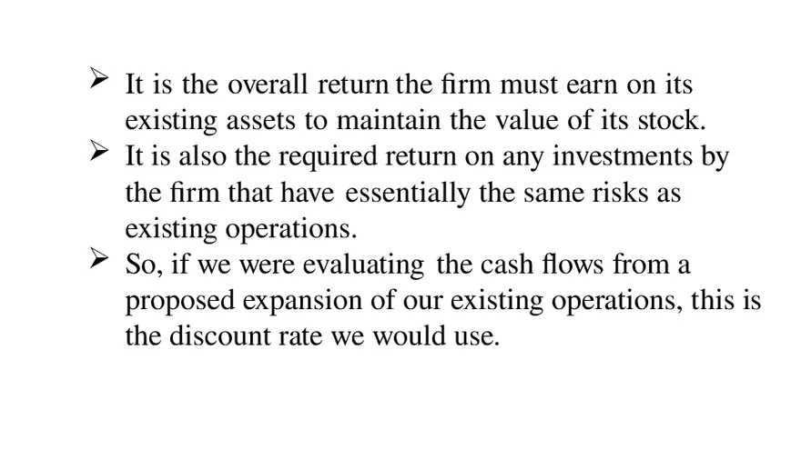 Chapter 14 Cost of Capital Lecture 5 - Page 9