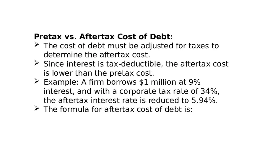 Chapter 14 Cost of Capital Lecture 5 - Page 2