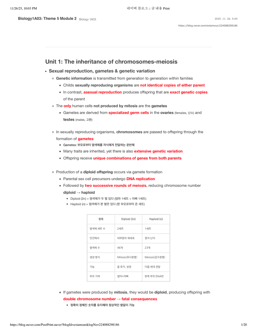 Biology1A03: Theme 5 Module 2 - Page 1