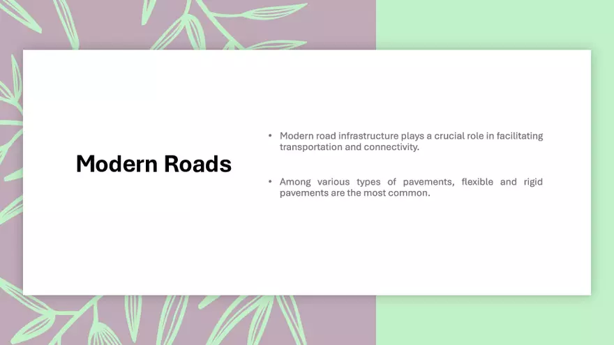 History of Road Pavement - Page 2