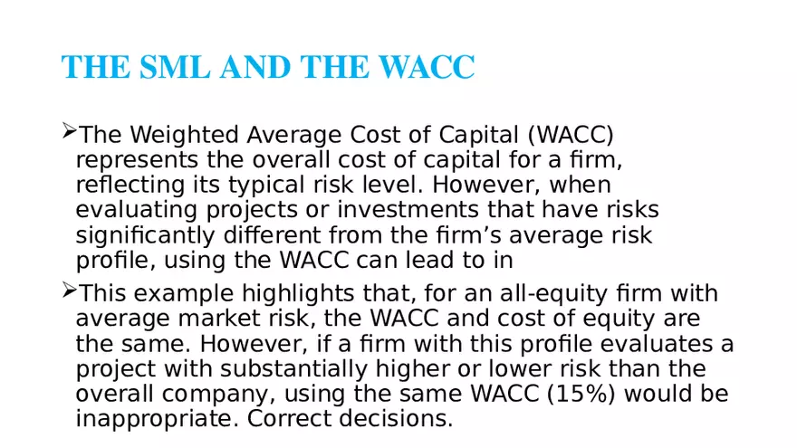 Chapter 14 Cost of Capital Lecture 7 - Page 2