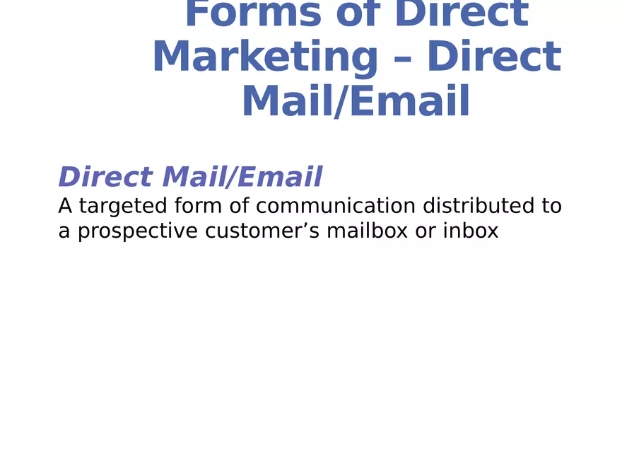 Integrated Marketing Communications Part 4 - Page 1