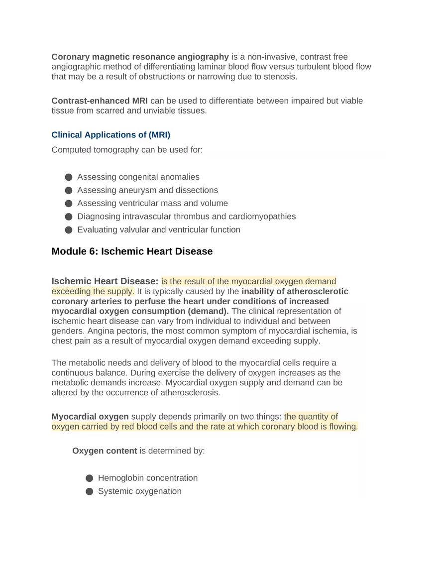 Intro to Cardiology Module 1 Guide Part 9 - Page 10