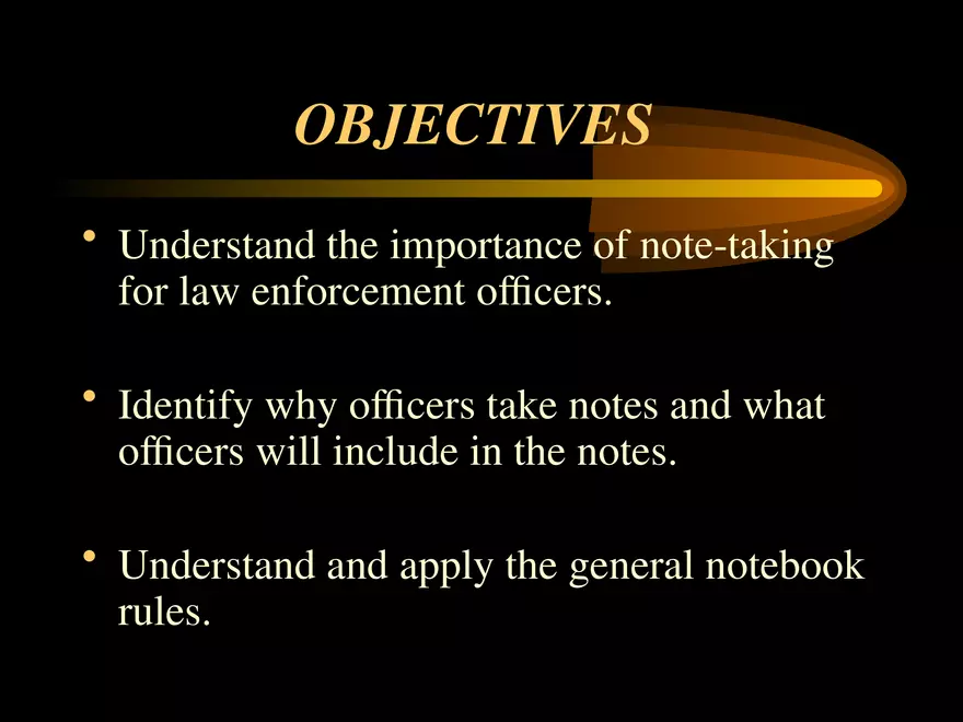Note-Taking for Law Enforcement Officers - Page 2