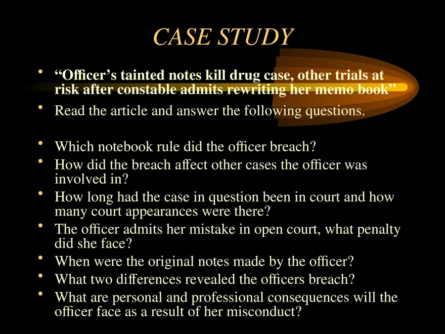 Note-Taking for Law Enforcement Officers - Page 3
