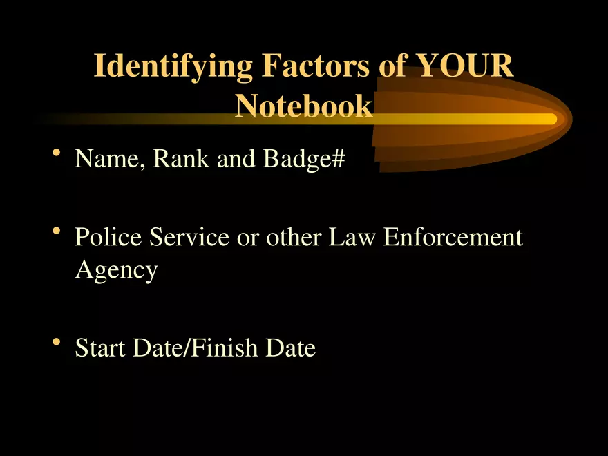 Note-Taking for Law Enforcement Officers - Page 5