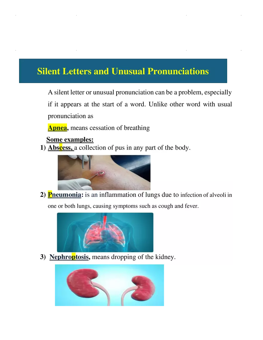 Medical Terminology Basics Word Parts and Suffix Definitions - Page 3