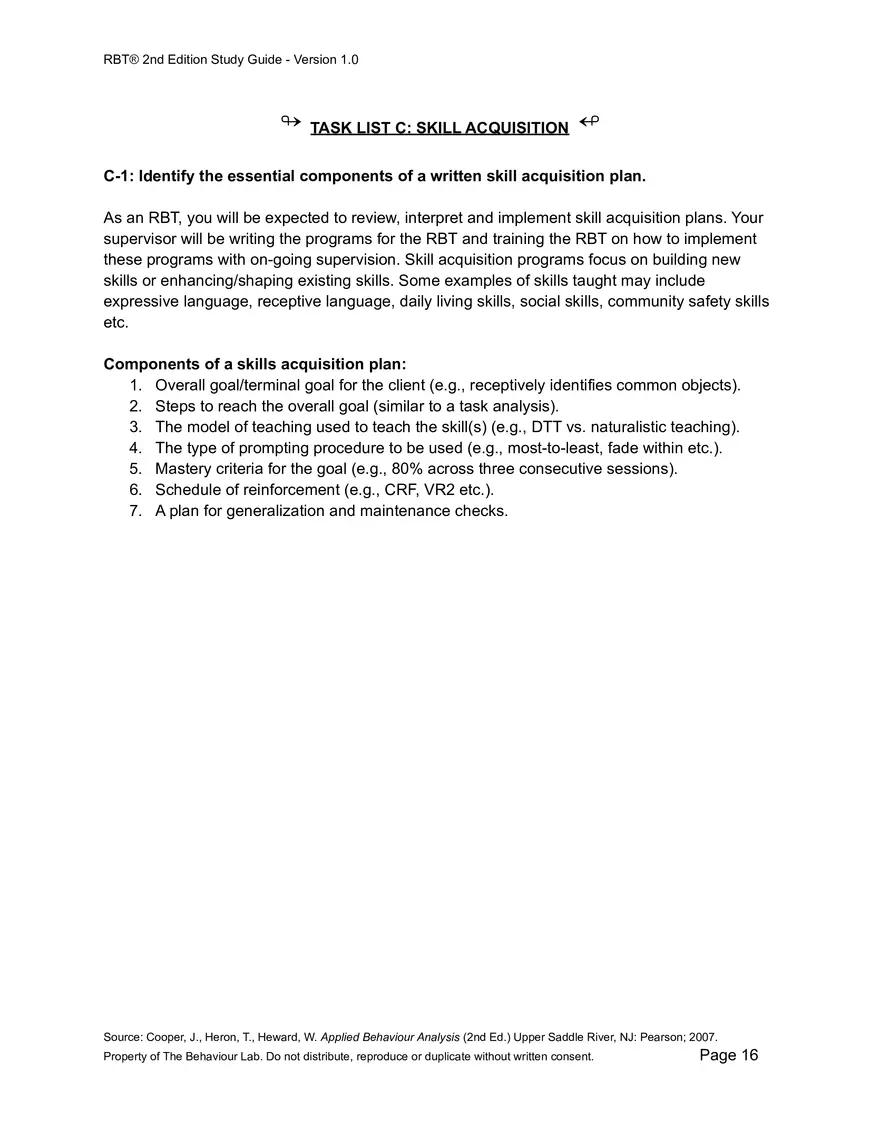 RBT Study Guide - Pages of Examples and Explanations - Page 8