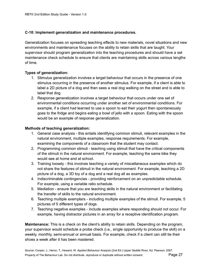 RBT Study Guide - Pages of Examples and Explanations - Page 20