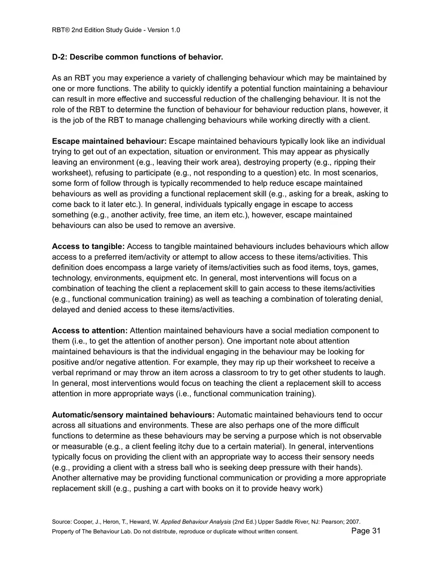 RBT Study Guide - Pages of Examples and Explanations - Page 25