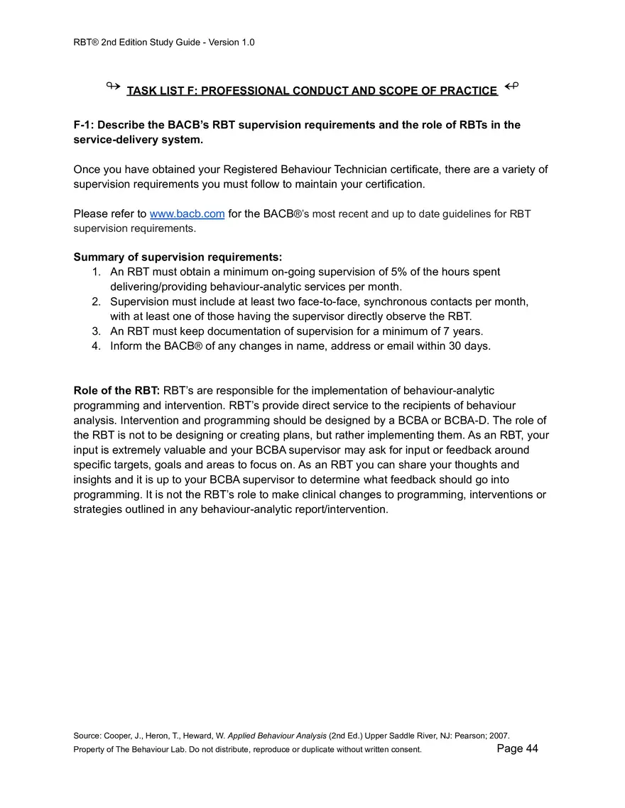 RBT Study Guide - Pages of Examples and Explanations - Page 39