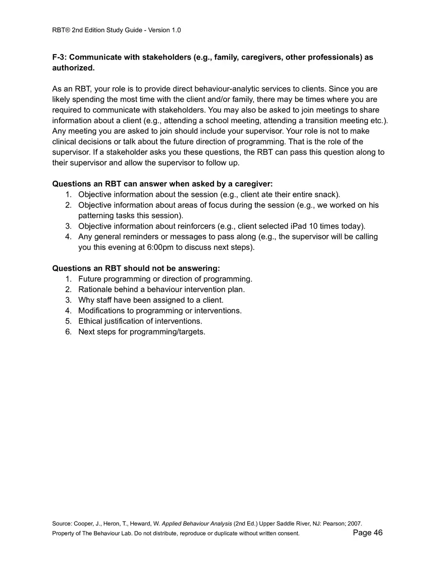 RBT Study Guide - Pages of Examples and Explanations - Page 41