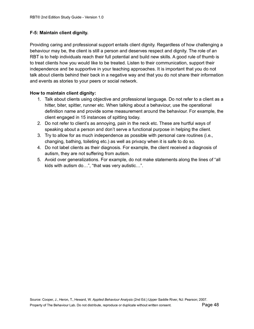 RBT Study Guide - Pages of Examples and Explanations - Page 43