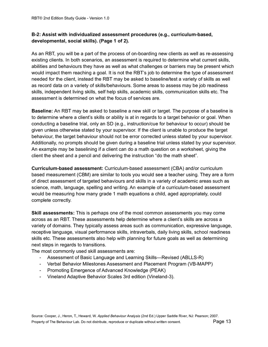 RBT Study Guide - Pages of Examples and Explanations - Page 5