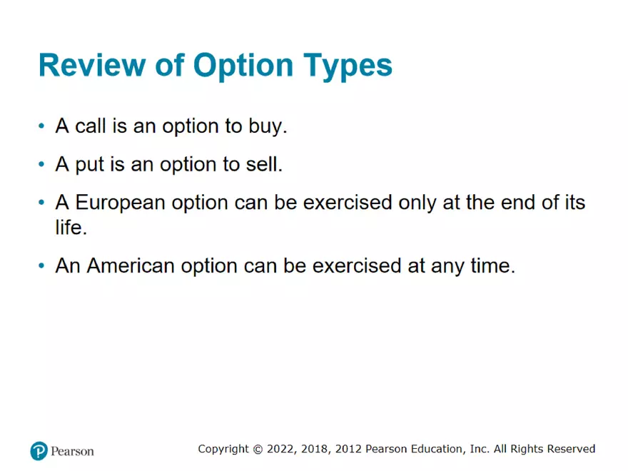 Part 1: Mechanics of Options Markets and Properties of Stock Options - Page 13