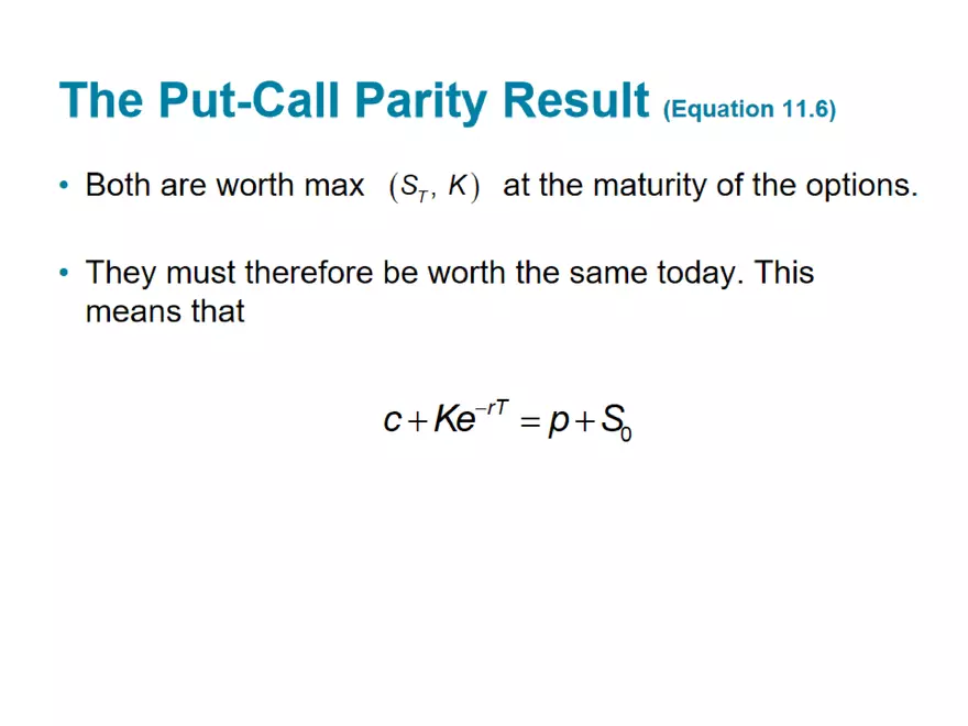 Part 1: Mechanics of Options Markets and Properties of Stock Options - Page 26