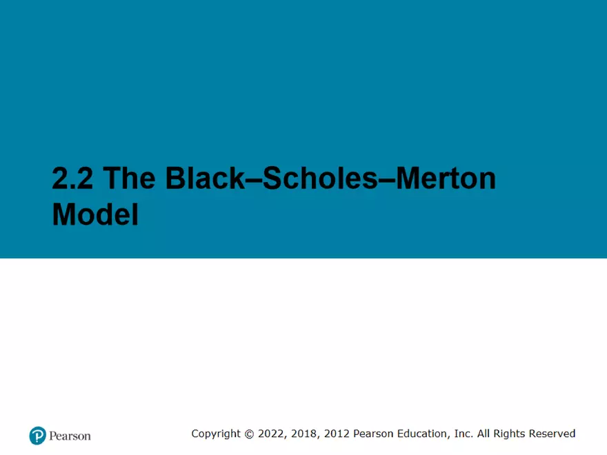 Part 2: Binomial Trees and The Black-Scholes-Merton - Page 19