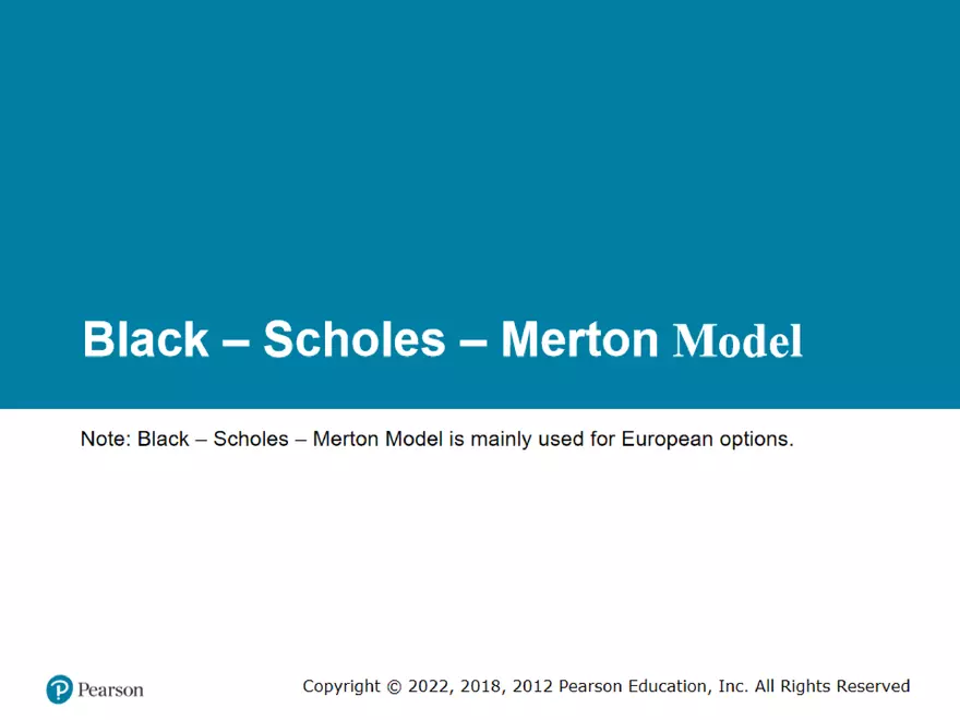 Part 2: Binomial Trees and The Black-Scholes-Merton - Page 27